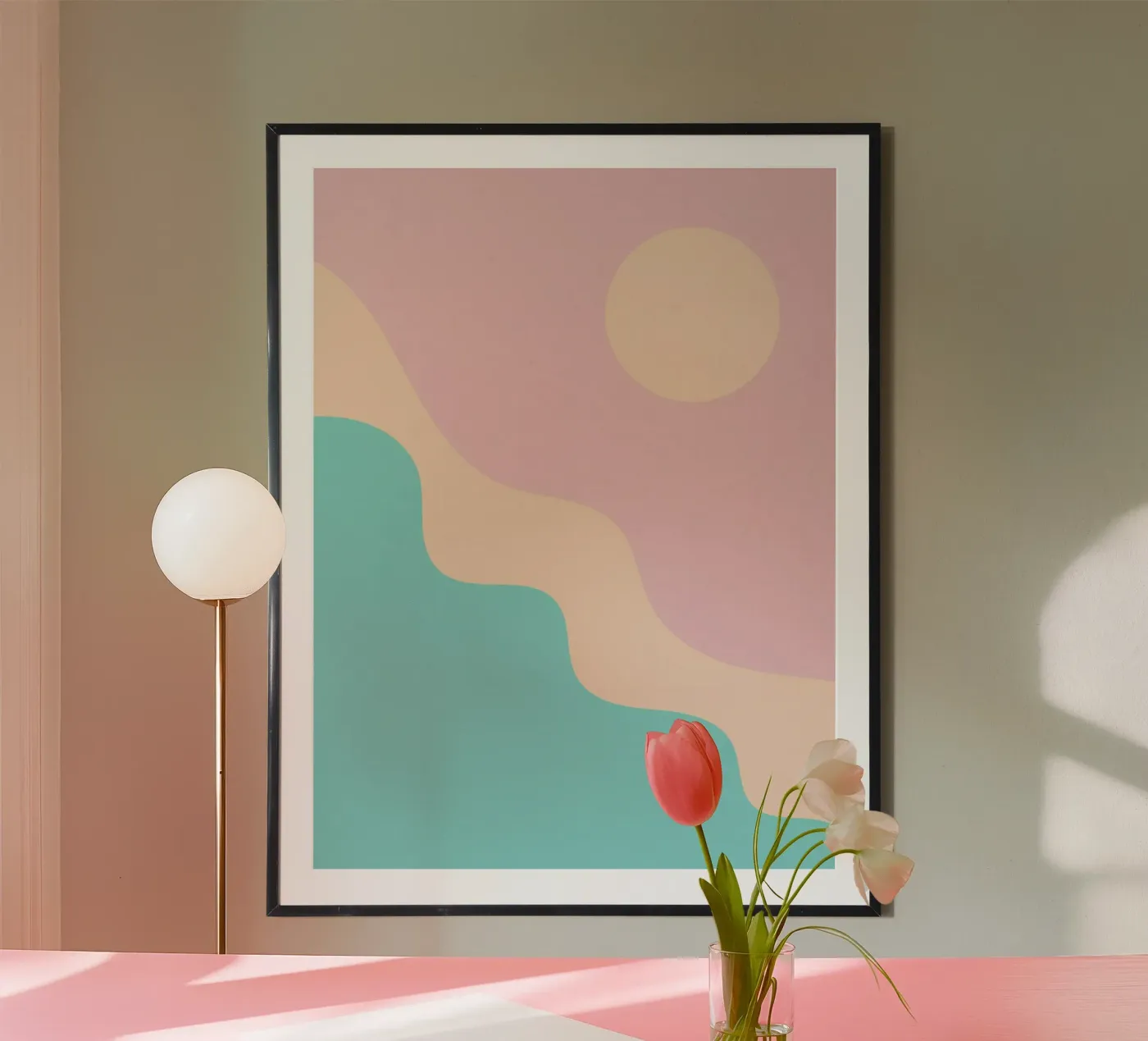 Beach Days poster by Kim Hubball Studio