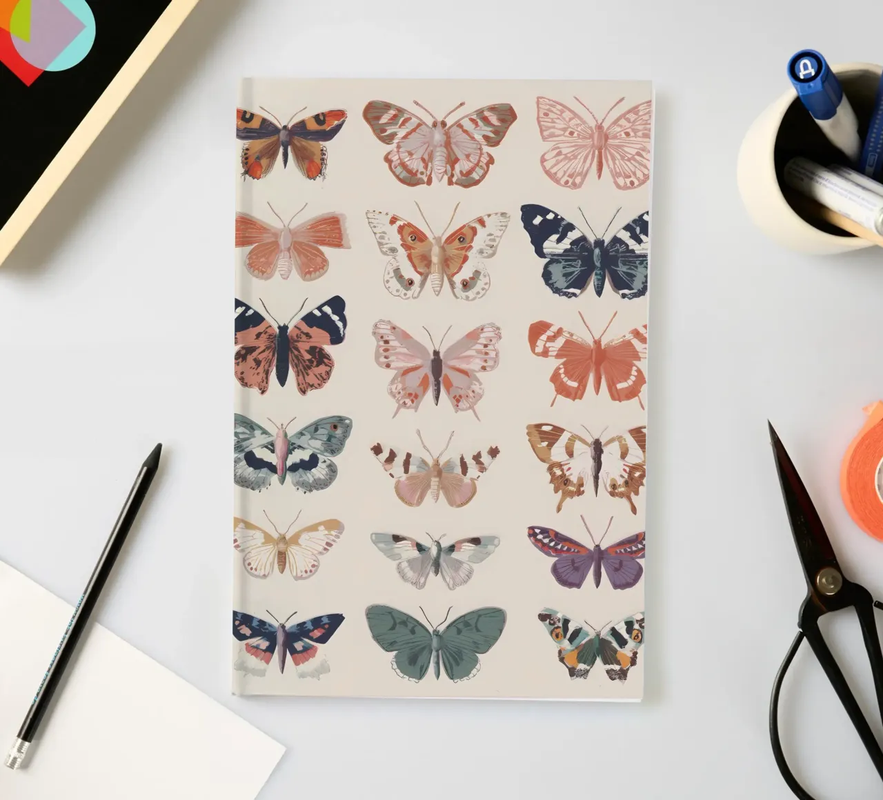 Retro Butterflies notebook by IamHomeStudio