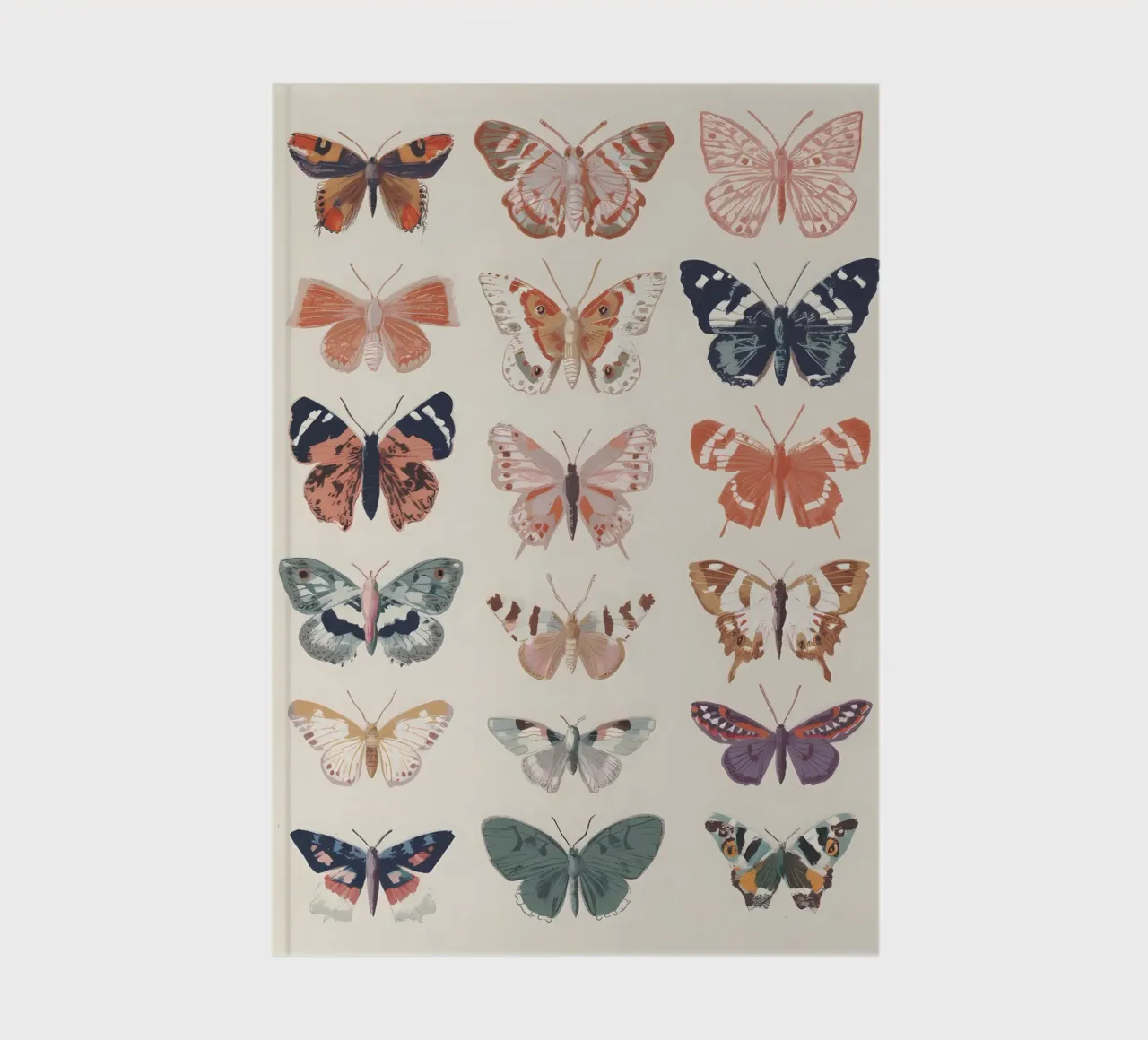 Retro Butterflies notebook by IamHomeStudio