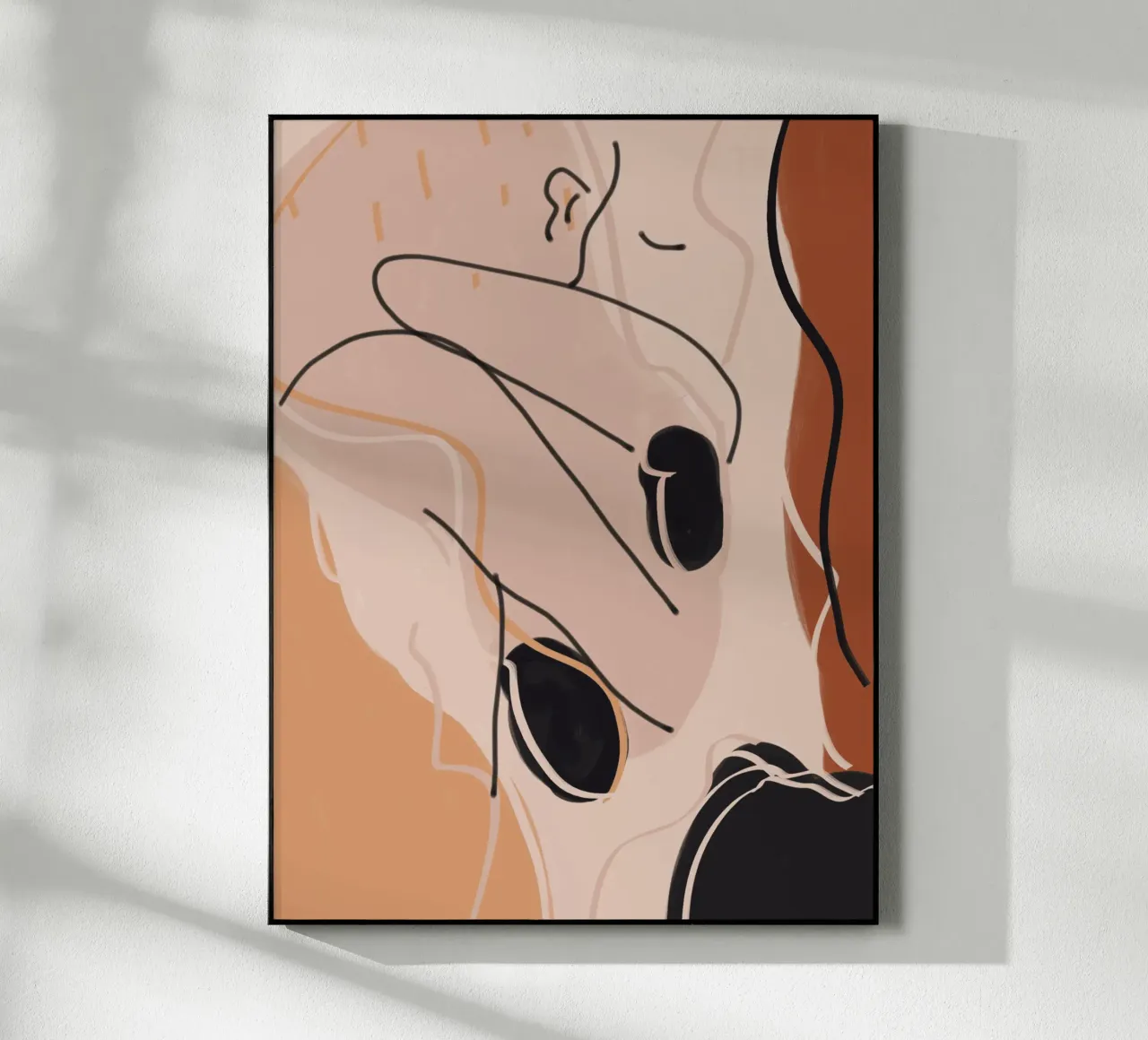 Tono terra astratto var 4 plexiglass da Little Dean