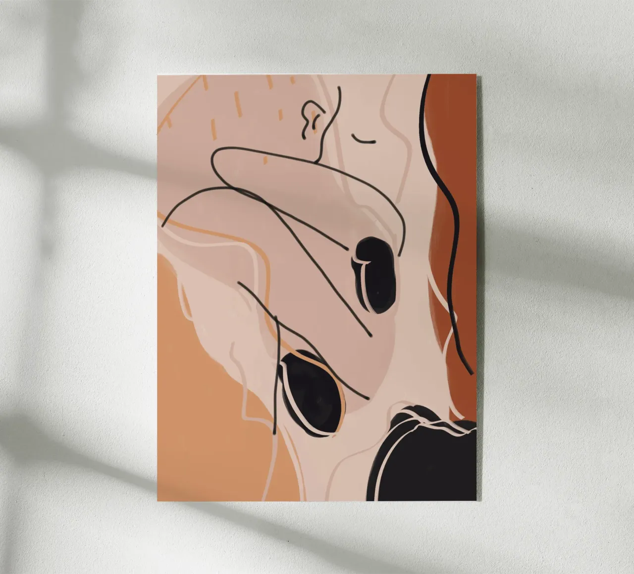Tono terra astratto var 4 plexiglass da Little Dean