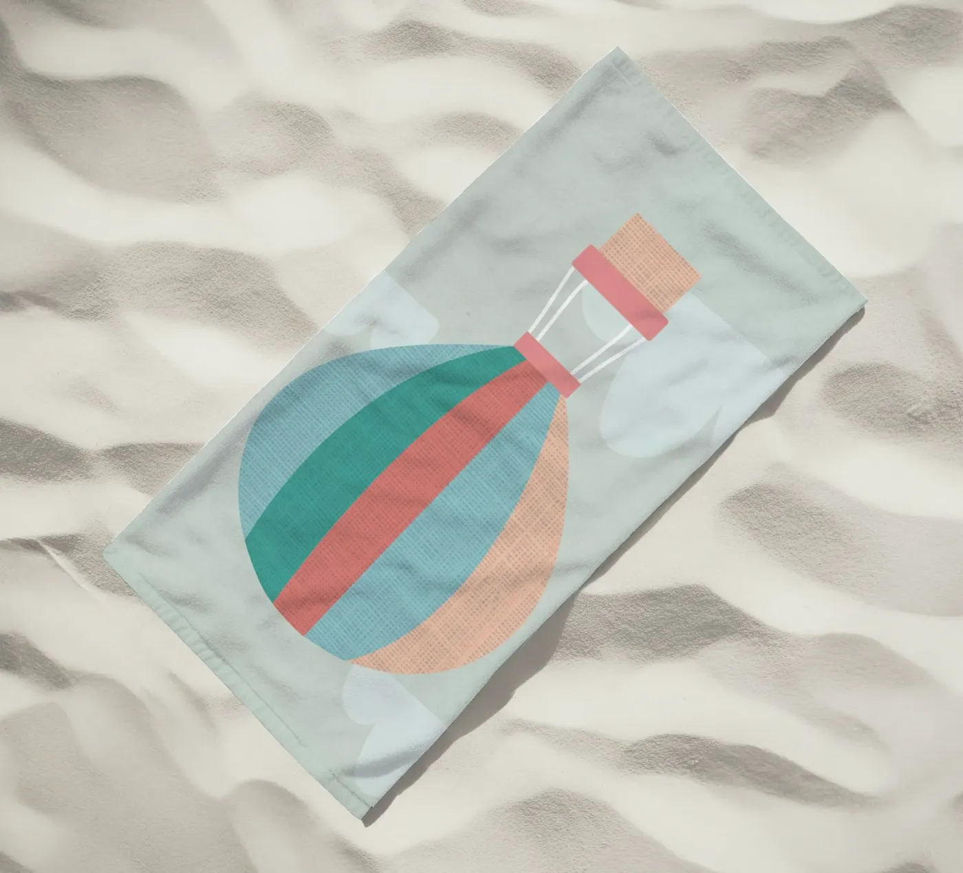Hot Air Balloon serviette de plage de Kim Hubball Studio
