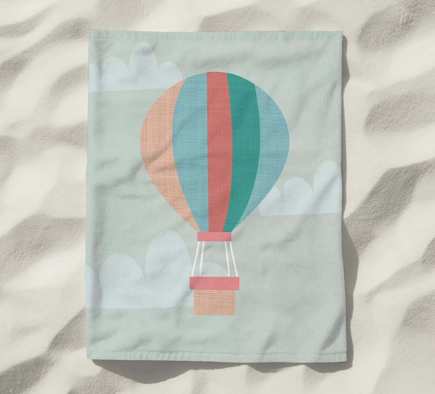 Hot Air Balloon serviette de plage de Kim Hubball Studio