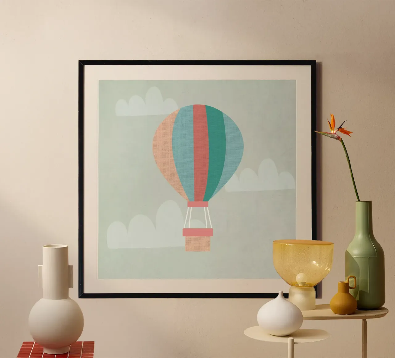 Hot Air Balloon poster by Kim Hubball Studio