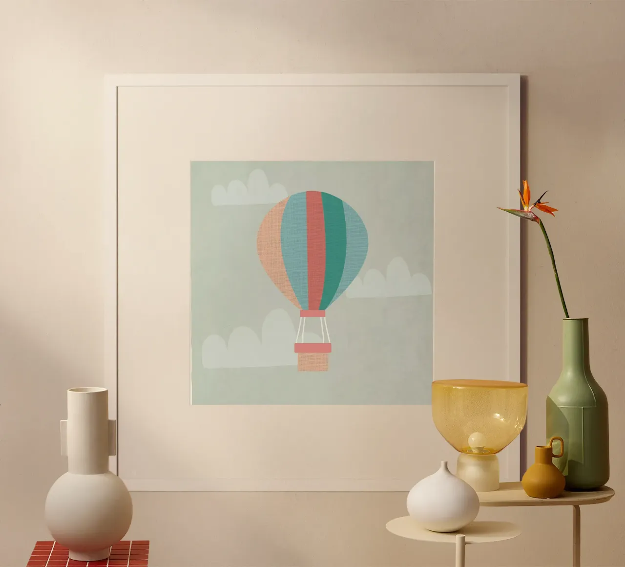 Hot Air Balloon poster by Kim Hubball Studio