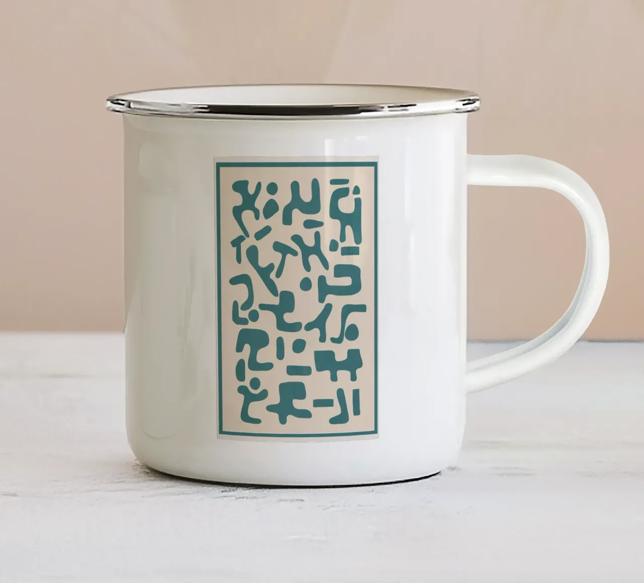 Organic Contemporary Modern Shapes 08 tazza in smalto da Nadjaa