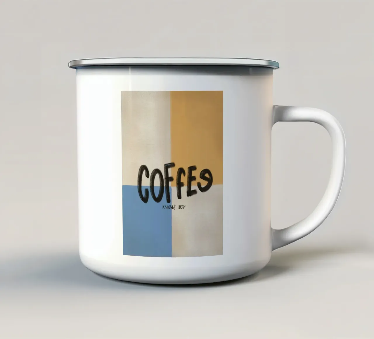 Coffee knows best tazza in smalto da Beeeplan