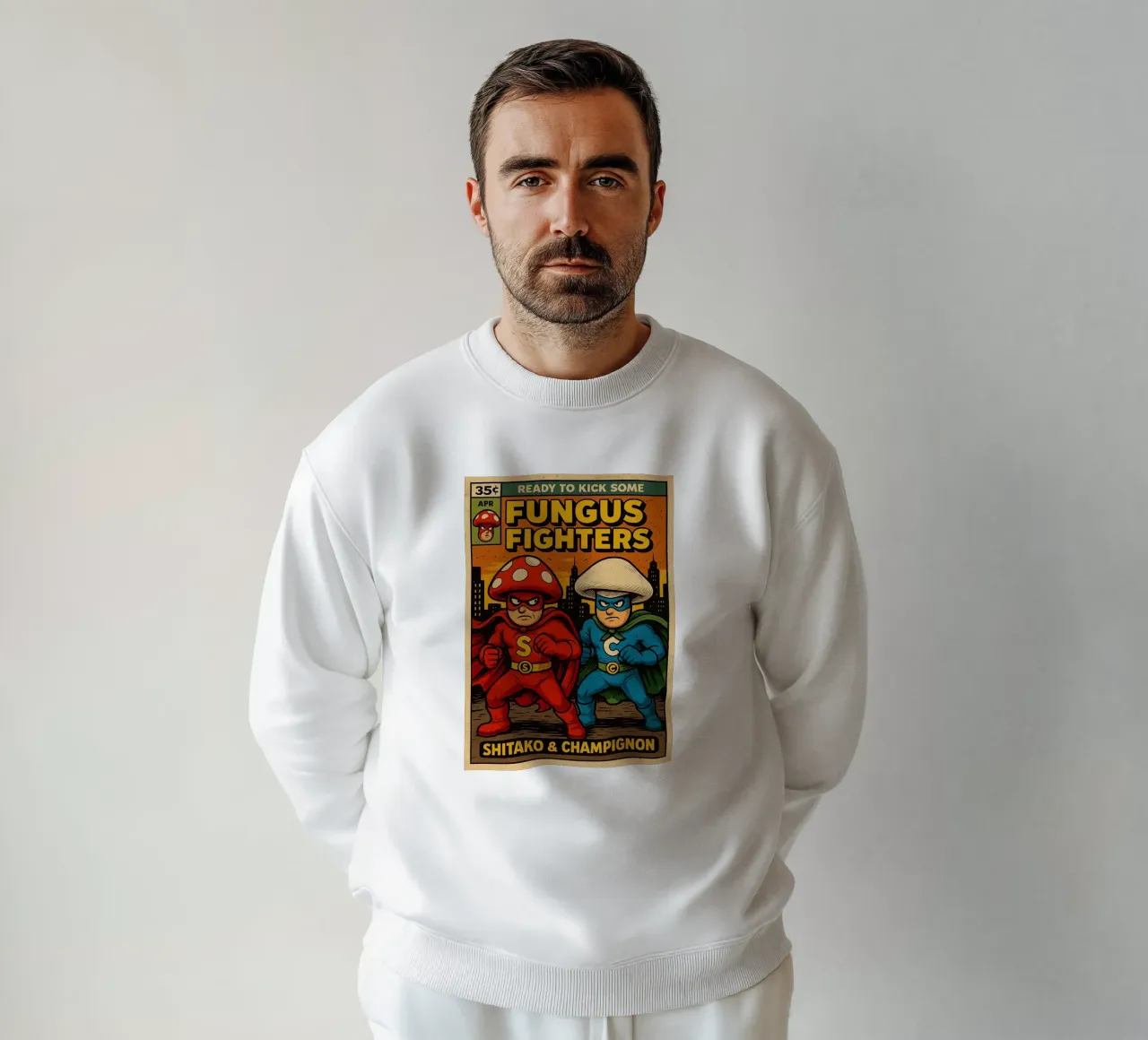 FUNGUS FIGHTERS - Fresh Supes On The Block sudadera de Vintage Van Gogh