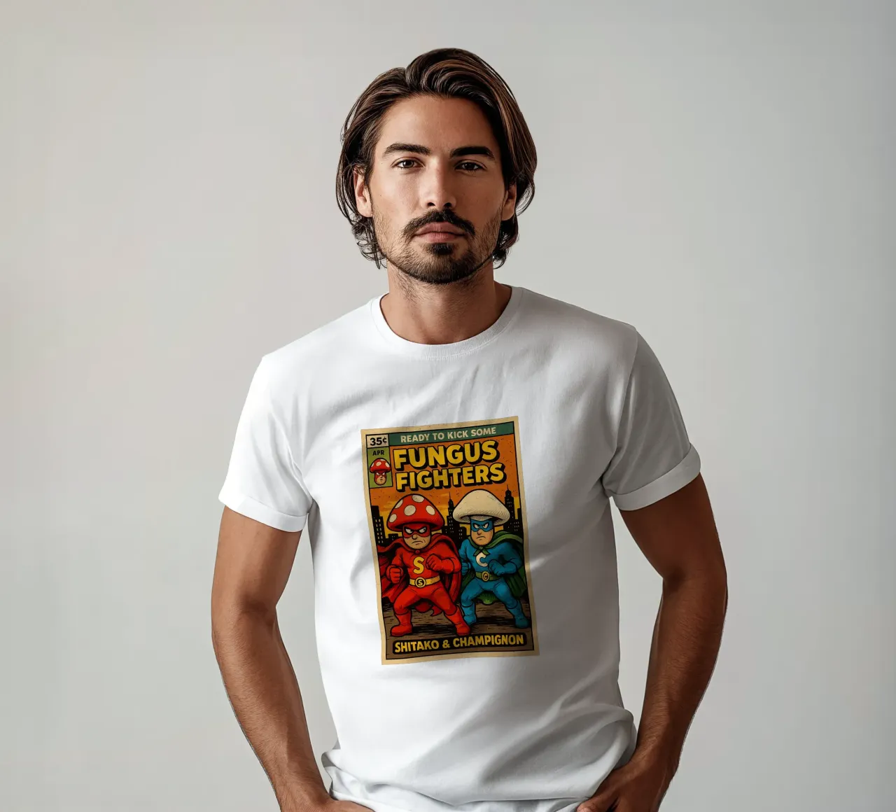 FUNGUS FIGHTERS - Fresh Supes On The Block t-shirt da Vintage Van Gogh