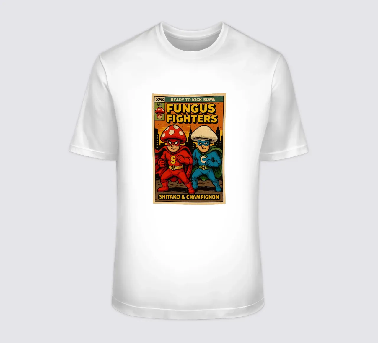 FUNGUS FIGHTERS - Fresh Supes On The Block t-shirt da Vintage Van Gogh