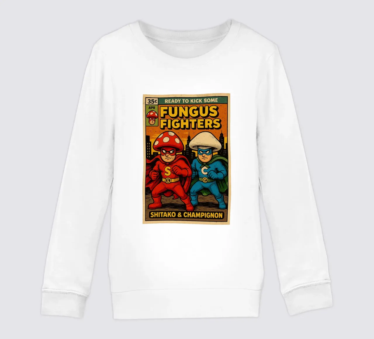 FUNGUS FIGHTERS - Fresh Supes On The Block felpa bambino da Vintage Van Gogh