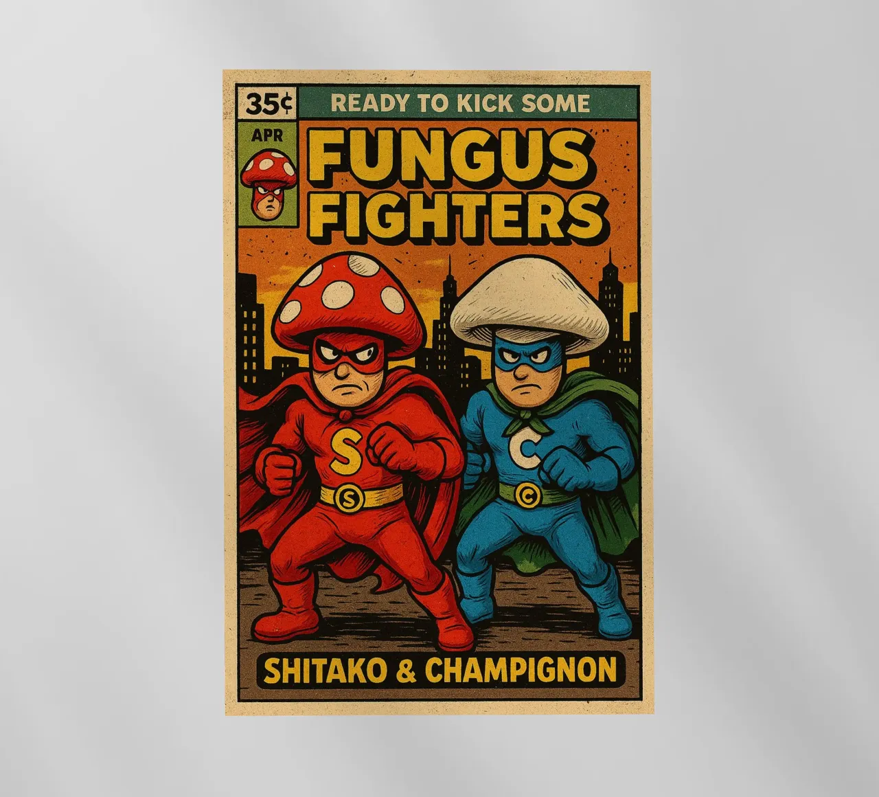 FUNGUS FIGHTERS - Fresh Supes On The Block pellicola backlit da Vintage Van Gogh