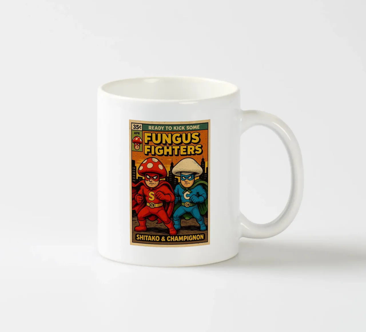 FUNGUS FIGHTERS - Fresh Supes On The Block tazza in ceramica da Vintage Van Gogh