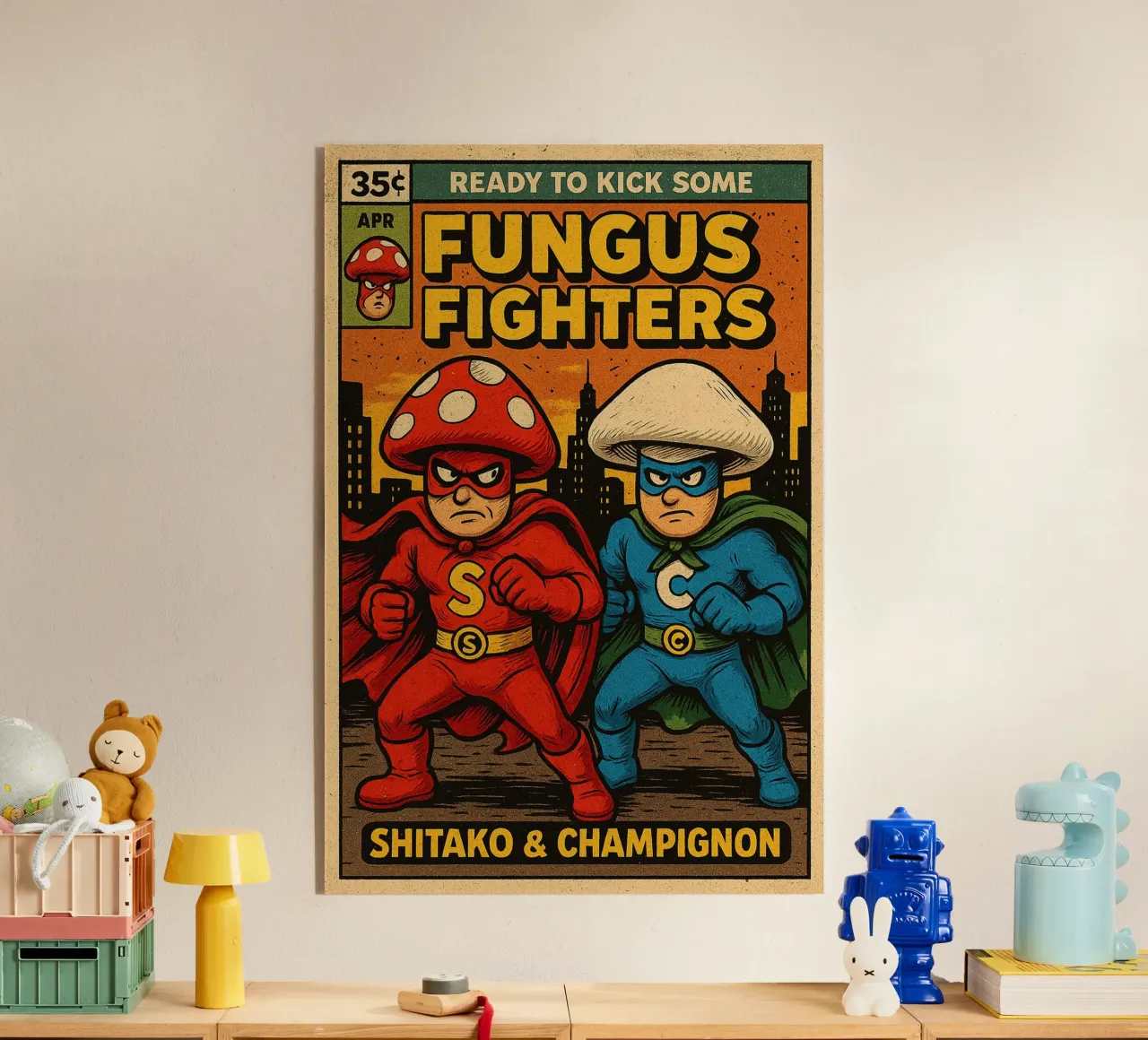 FUNGUS FIGHTERS - Fresh Supes On The Block plexiglass da Vintage Van Gogh
