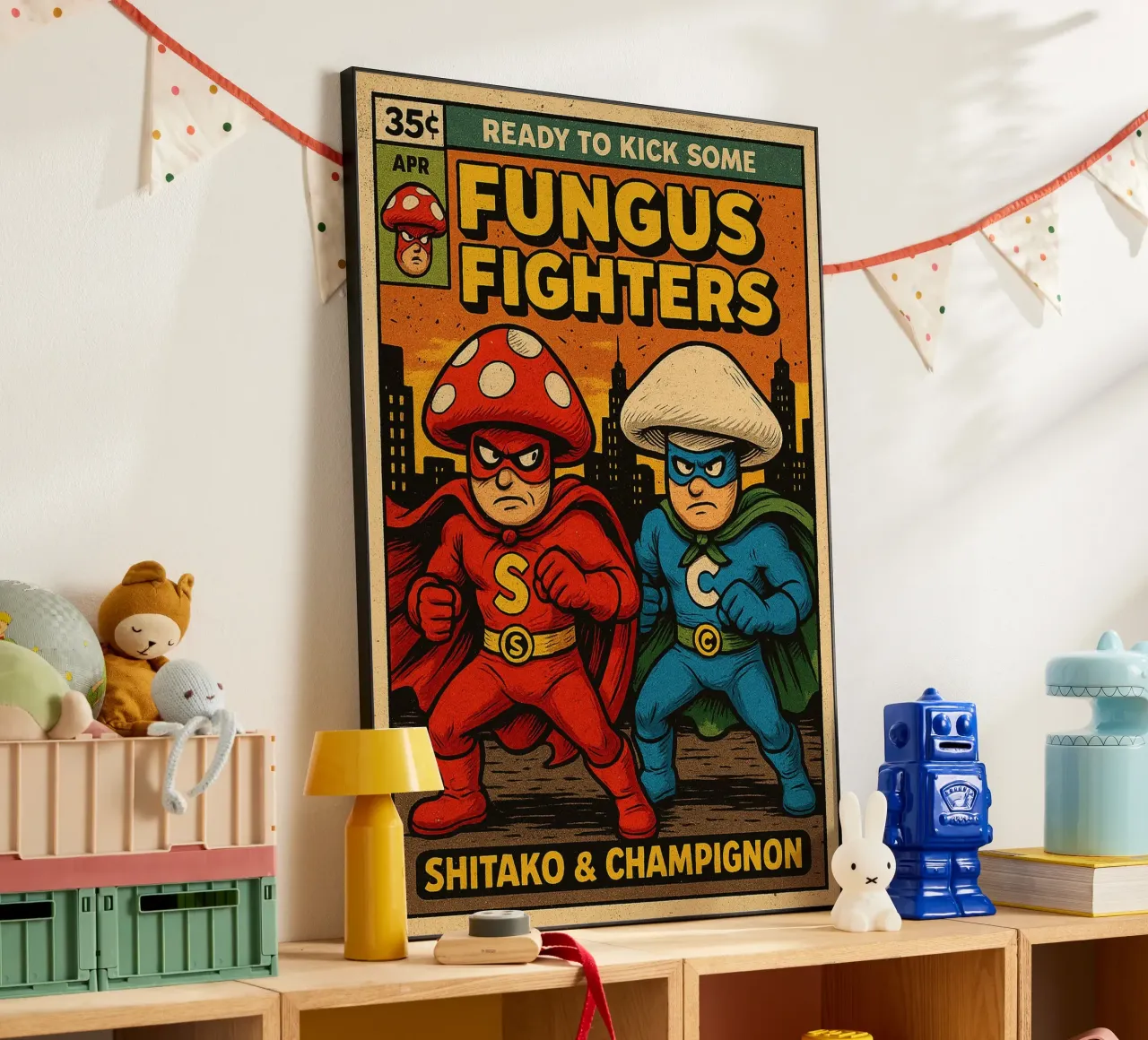 FUNGUS FIGHTERS - Fresh Supes On The Block pannello forex da Vintage Van Gogh
