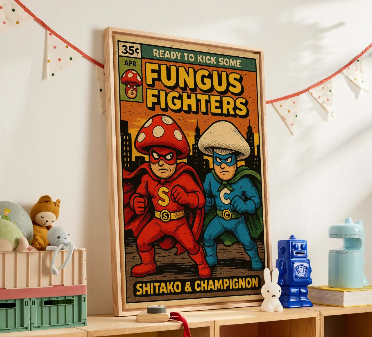FUNGUS FIGHTERS - Fresh Supes On The Block tela da Vintage Van Gogh