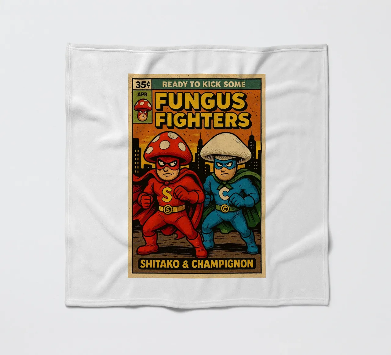 FUNGUS FIGHTERS - Fresh Supes On The Block coperta in pile da Vintage Van Gogh