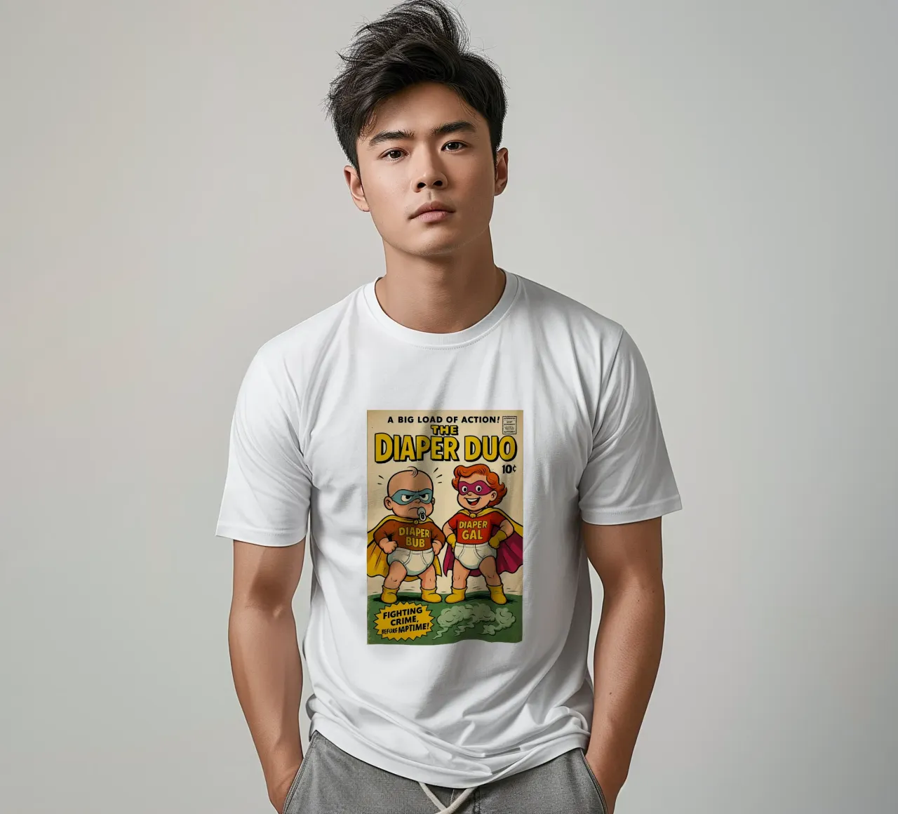 THE DIAPER DUO - Fresh Supes On The Block t-shirt da Vintage Van Gogh