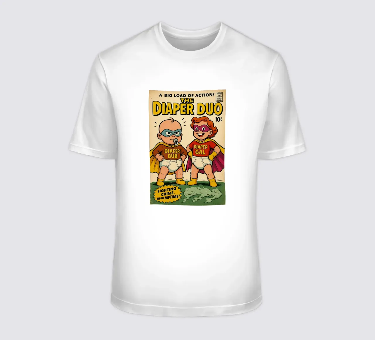 THE DIAPER DUO - Fresh Supes On The Block t-shirt da Vintage Van Gogh