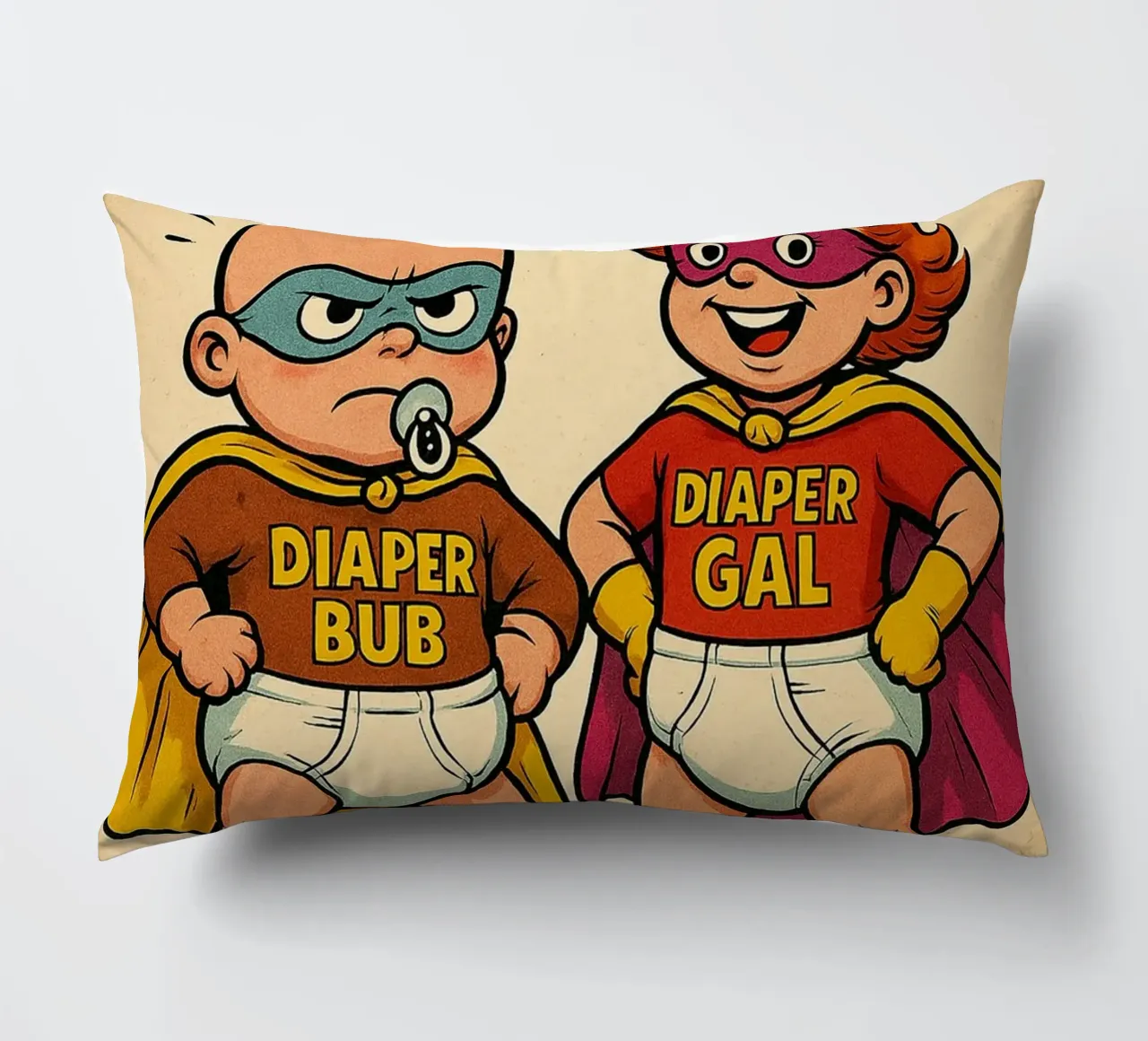 THE DIAPER DUO - Fresh Supes On The Block cuscino da Vintage Van Gogh