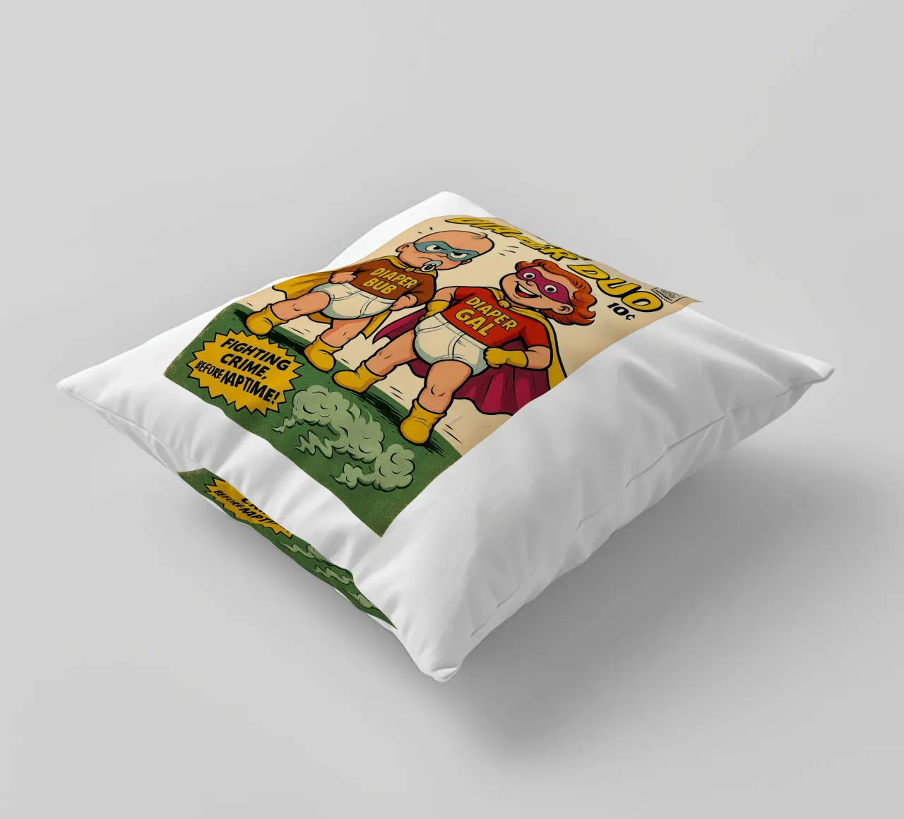 THE DIAPER DUO - Fresh Supes On The Block cuscino da Vintage Van Gogh
