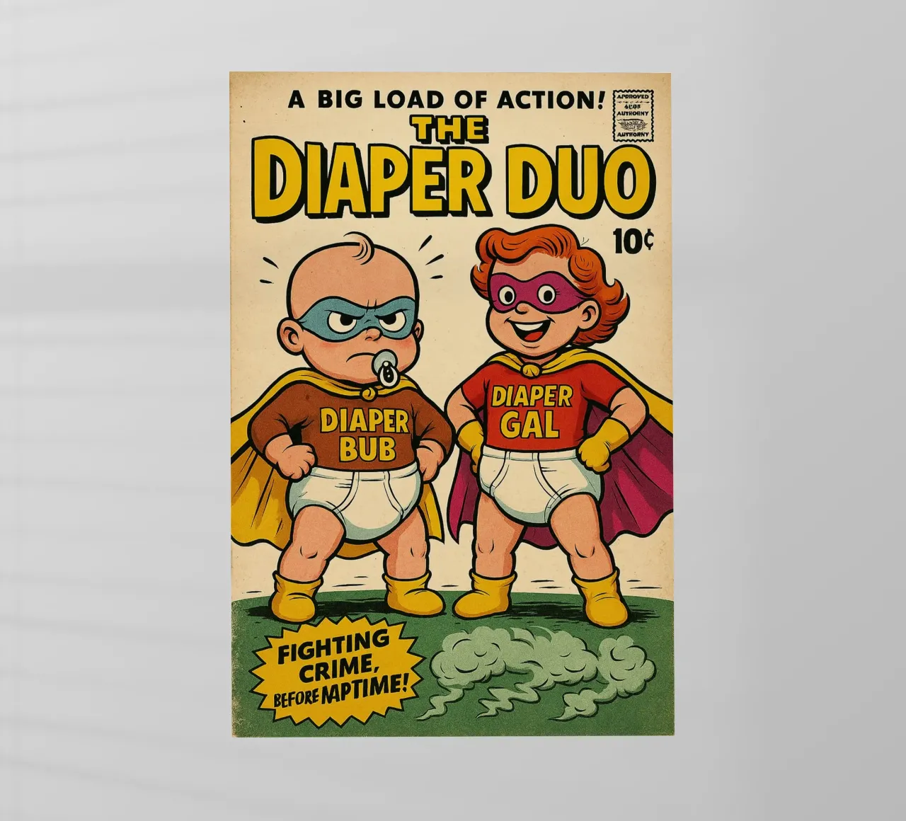 THE DIAPER DUO - Fresh Supes On The Block pellicola backlit da Vintage Van Gogh