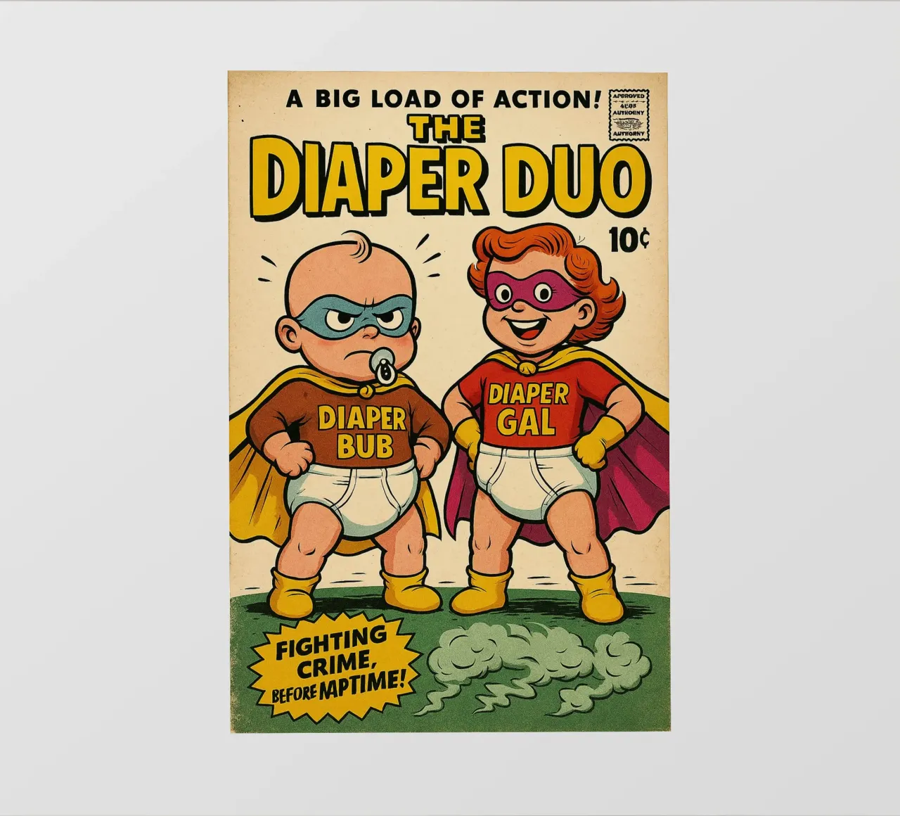 THE DIAPER DUO - Fresh Supes On The Block pellicola backlit da Vintage Van Gogh