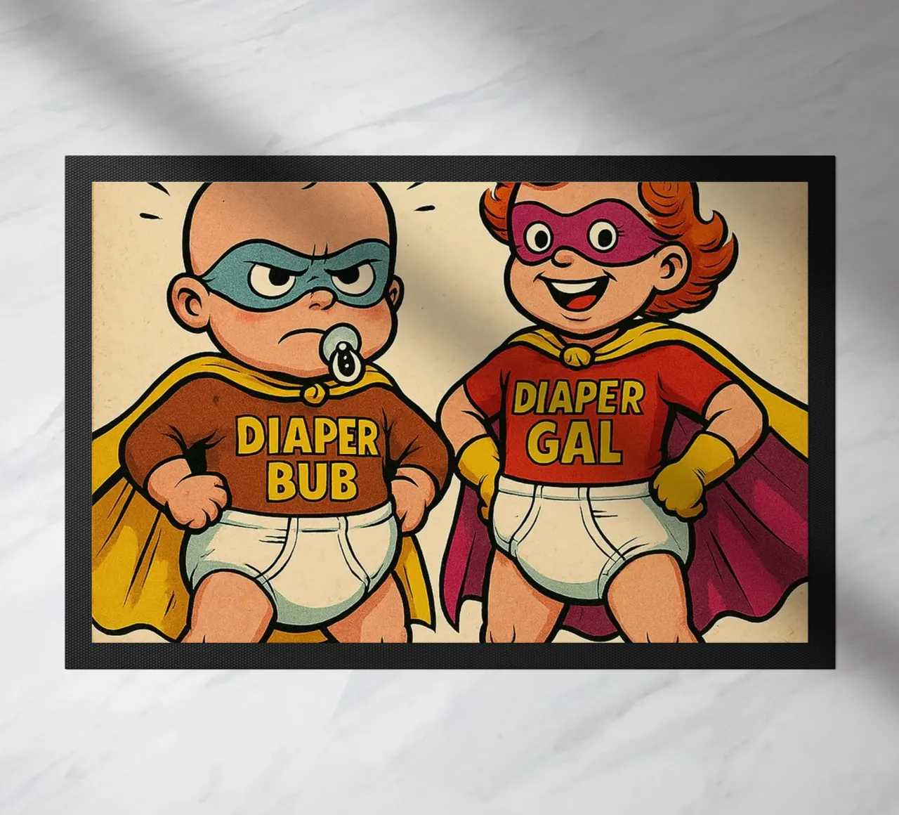 THE DIAPER DUO - Fresh Supes On The Block zerbino da Vintage Van Gogh