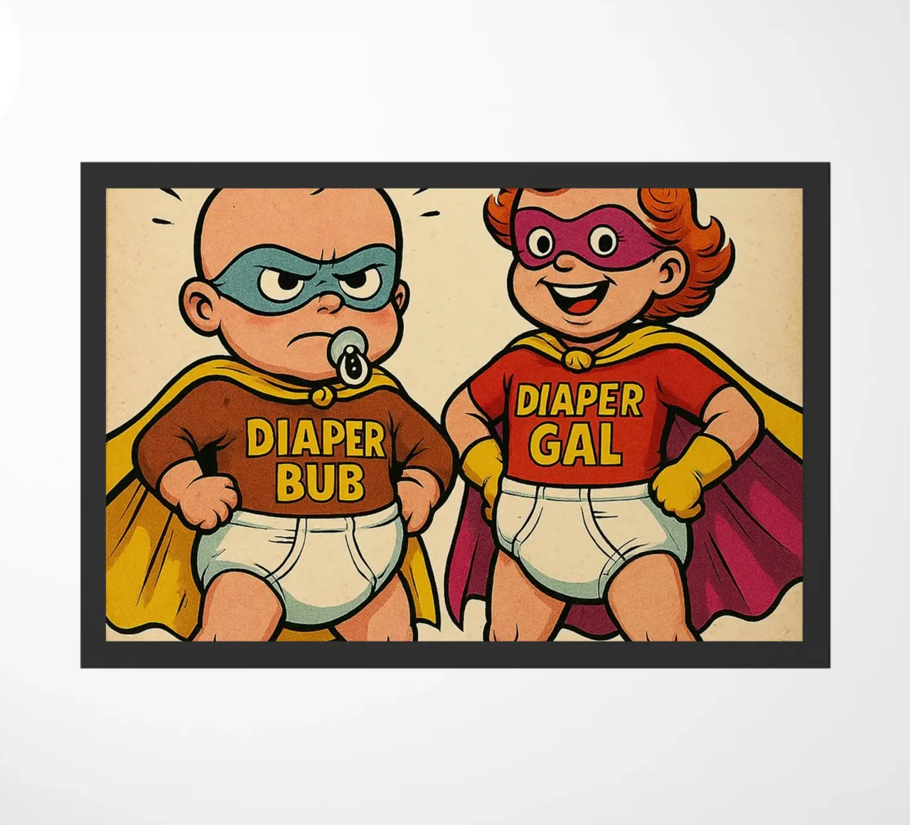 THE DIAPER DUO - Fresh Supes On The Block zerbino da Vintage Van Gogh