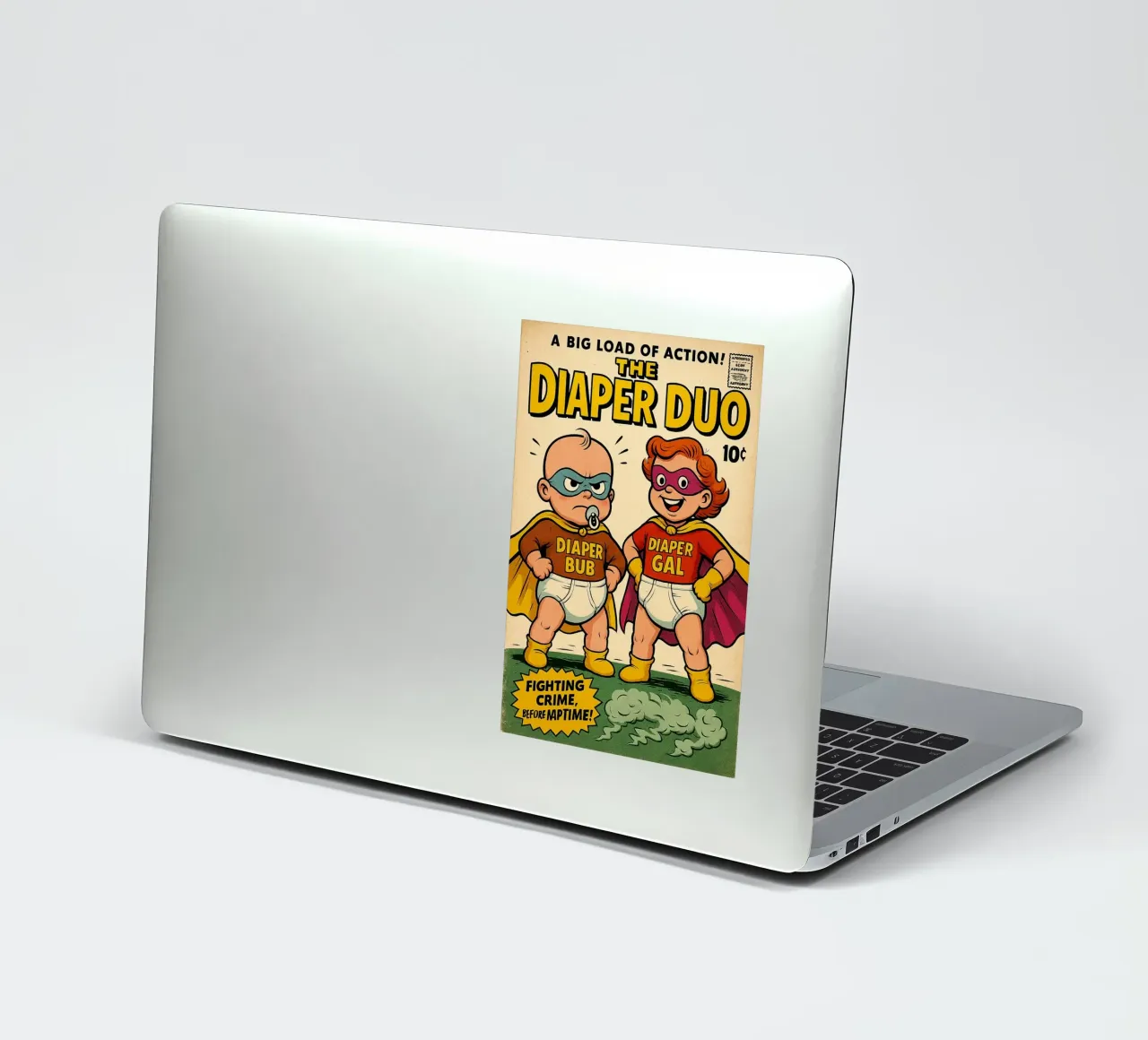 THE DIAPER DUO - Fresh Supes On The Block adesivo da Vintage Van Gogh