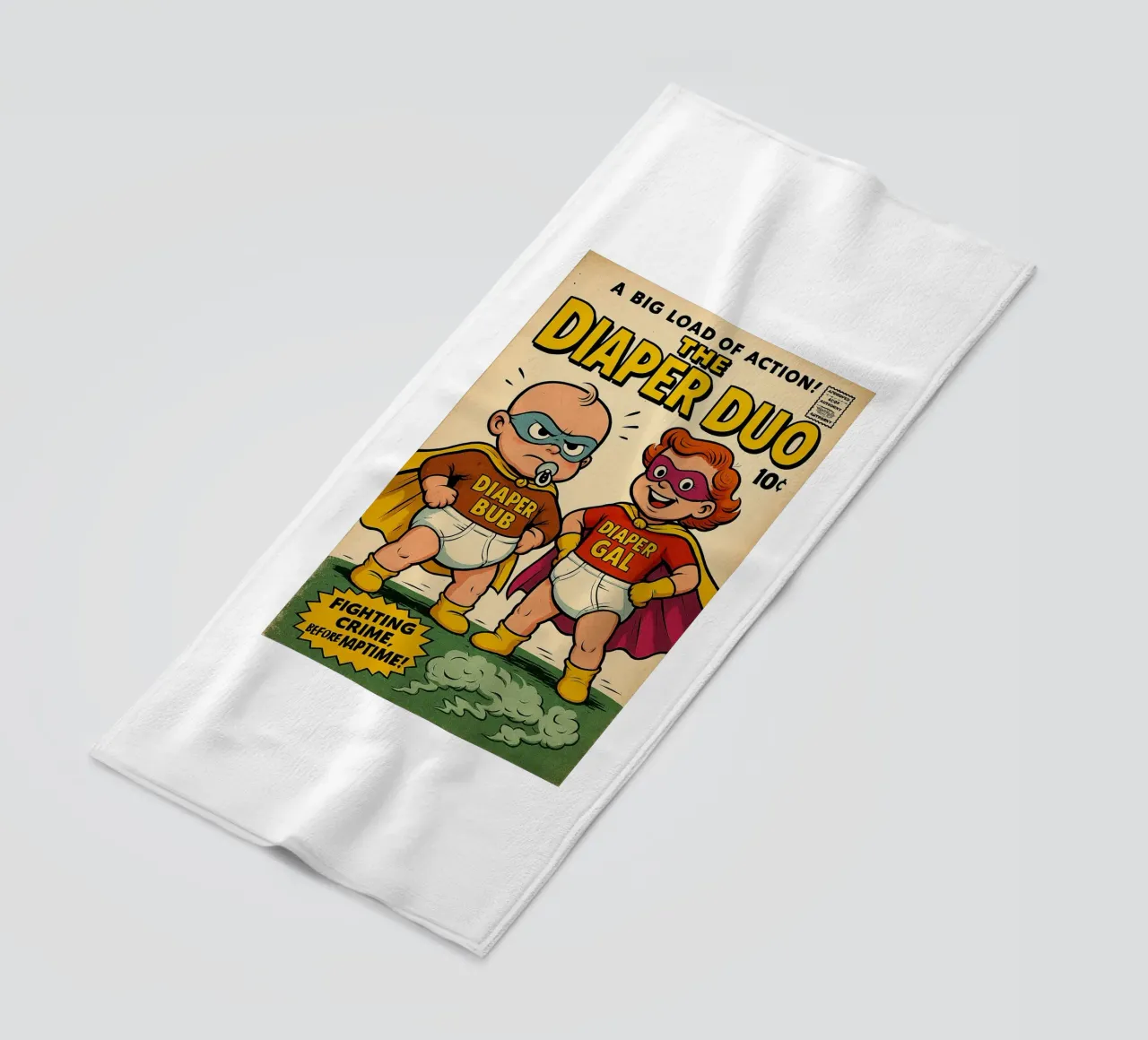 THE DIAPER DUO - Fresh Supes On The Block telo mare da Vintage Van Gogh