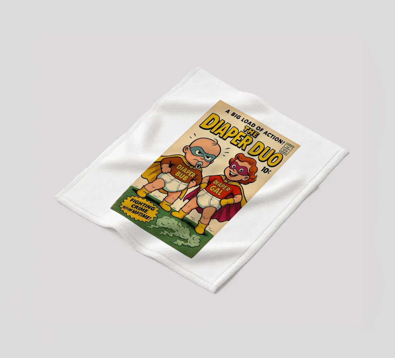 THE DIAPER DUO - Fresh Supes On The Block coperta in pile da Vintage Van Gogh