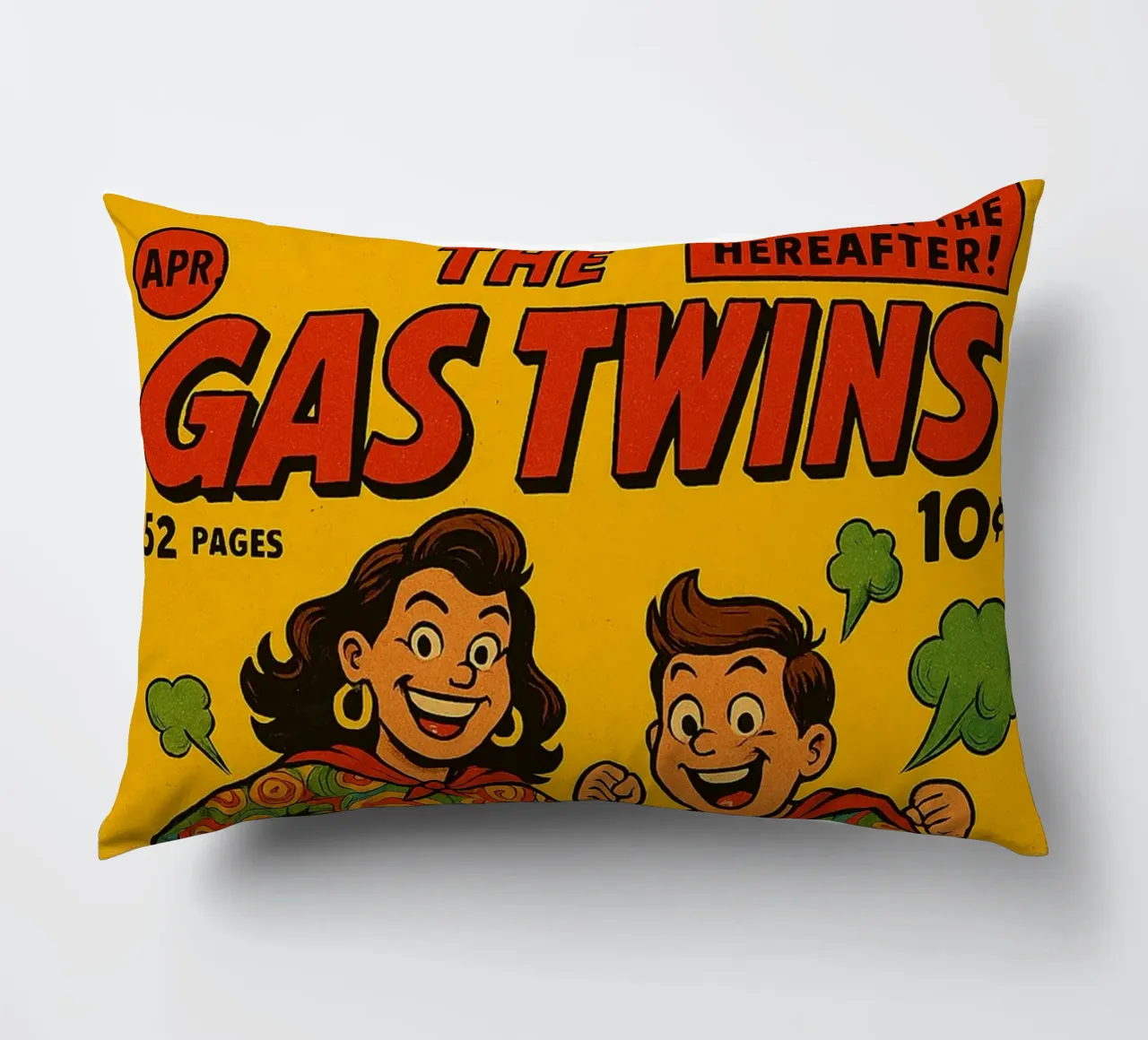 THE GAS TWINS - Fresh Supes On The Block cuscino da Vintage Van Gogh