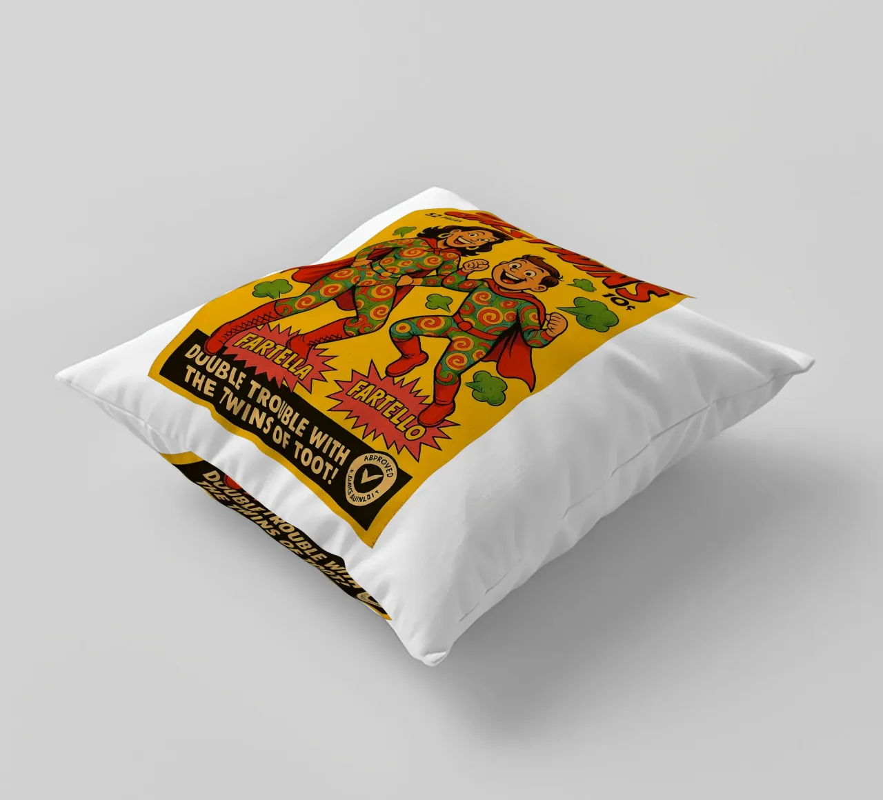 THE GAS TWINS - Fresh Supes On The Block cuscino da Vintage Van Gogh