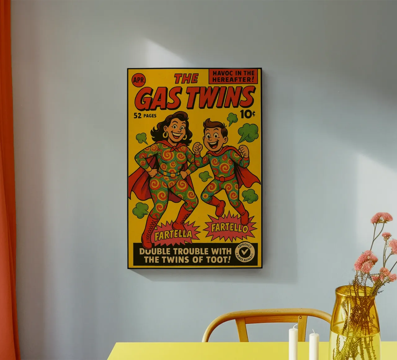 THE GAS TWINS - Fresh Supes On The Block plexiglass da Vintage Van Gogh