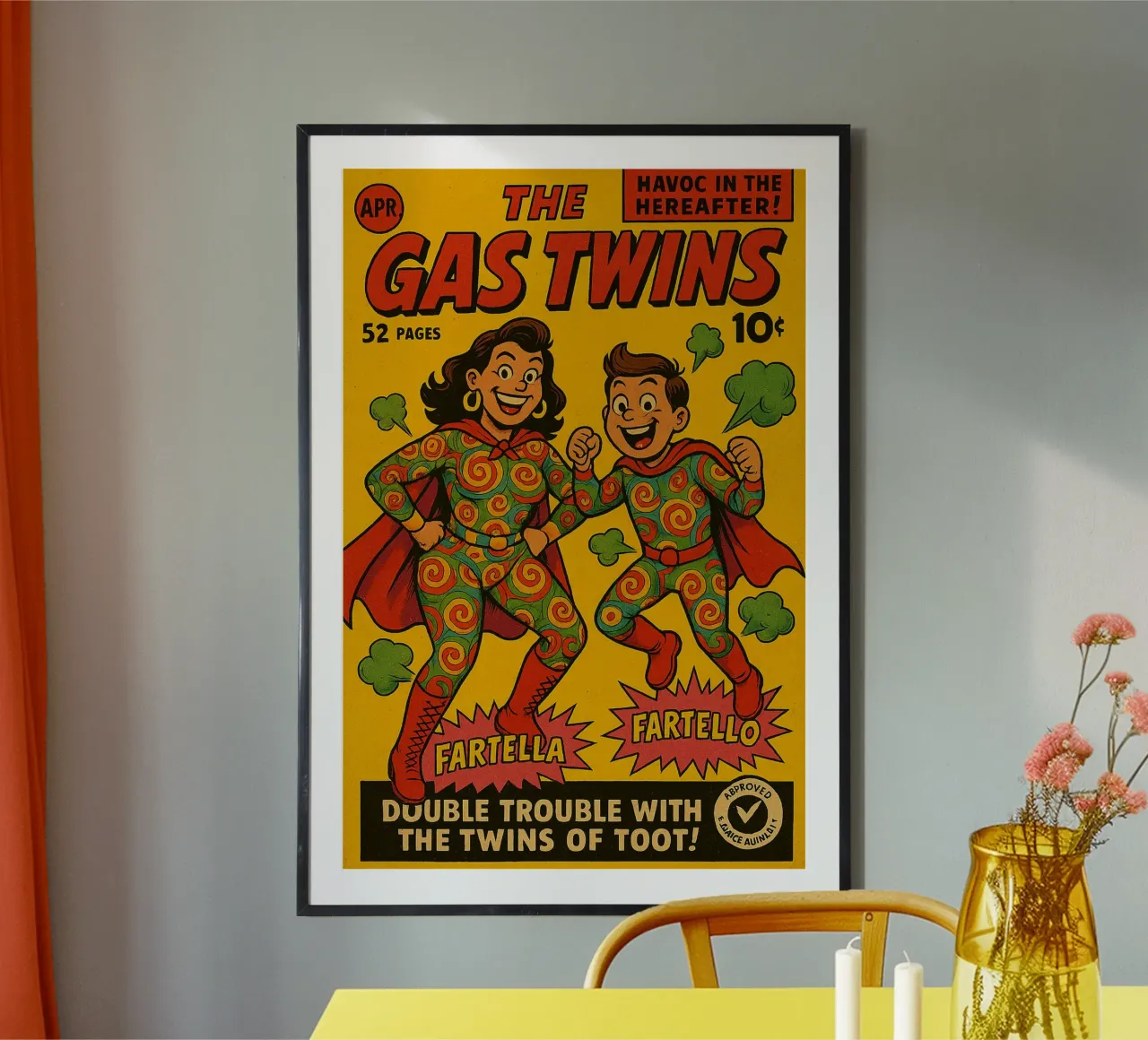 THE GAS TWINS - Fresh Supes On The Block carta hahnemühle da Vintage Van Gogh