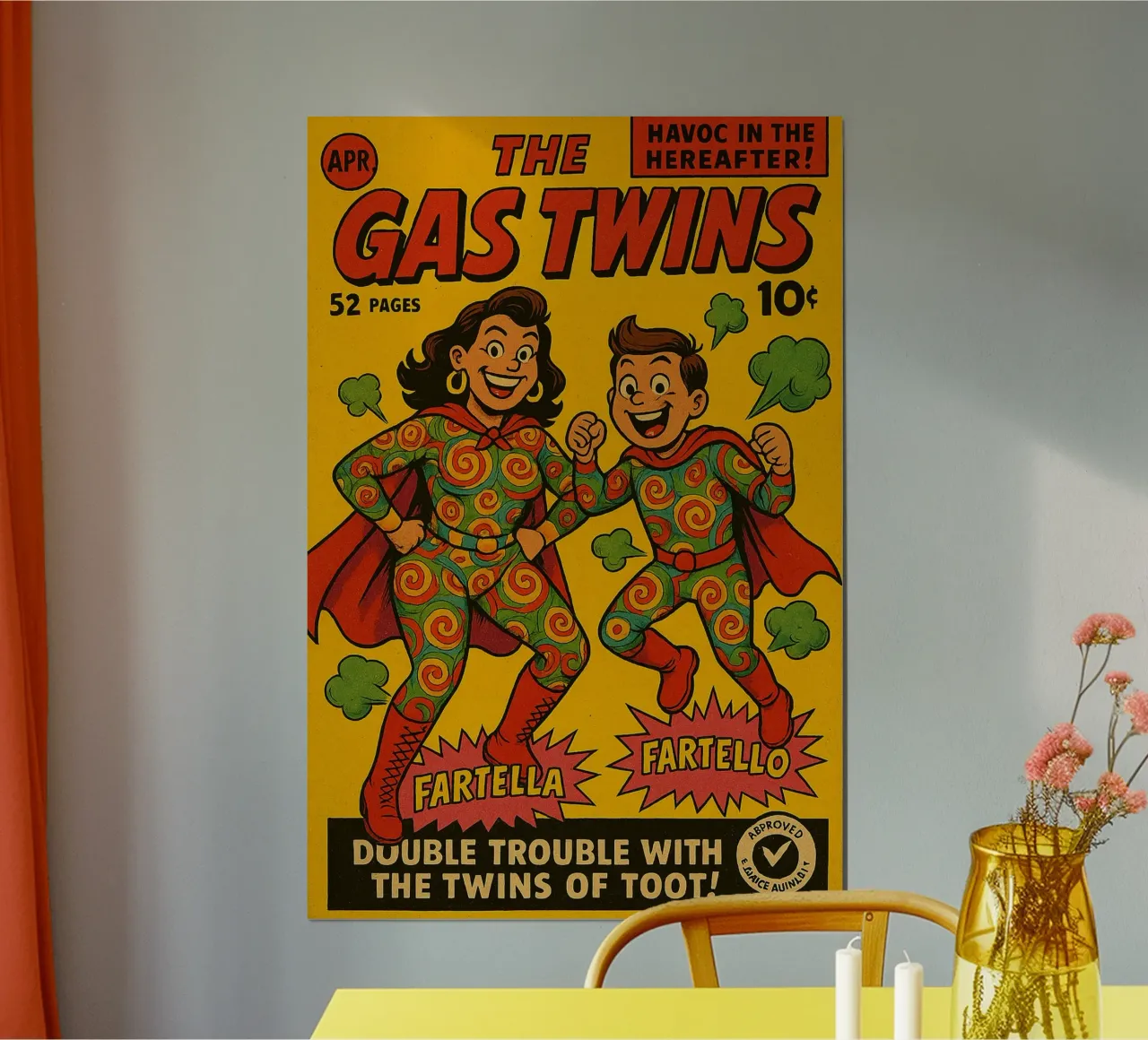 THE GAS TWINS - Fresh Supes On The Block carta hahnemühle da Vintage Van Gogh