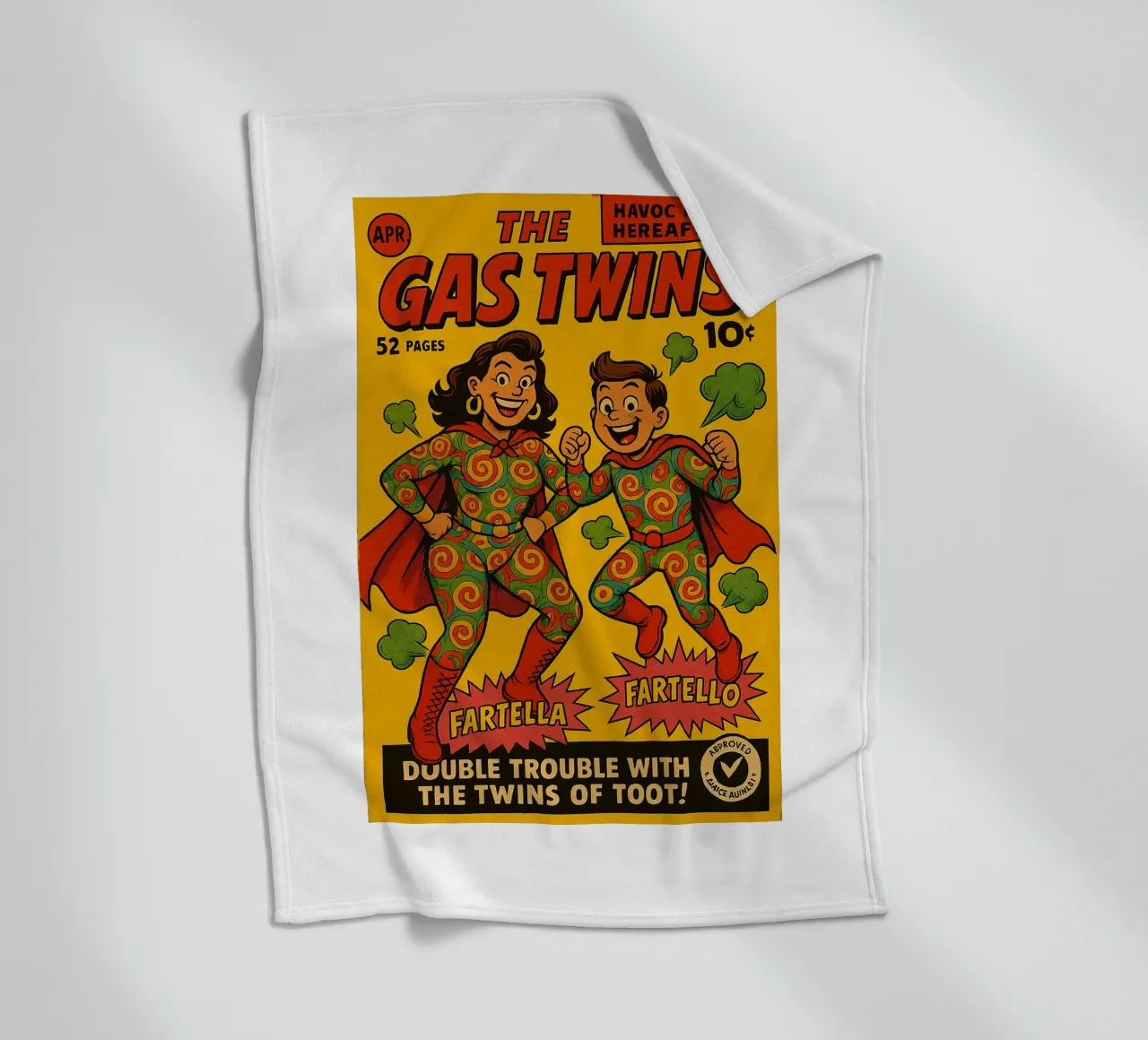 THE GAS TWINS - Fresh Supes On The Block coperta in pile da Vintage Van Gogh