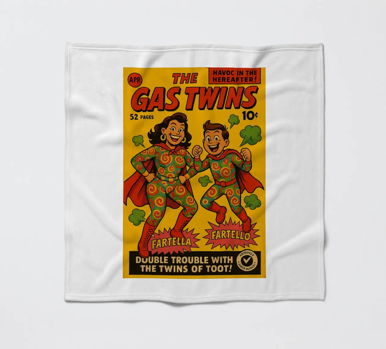 THE GAS TWINS - Fresh Supes On The Block coperta in pile da Vintage Van Gogh