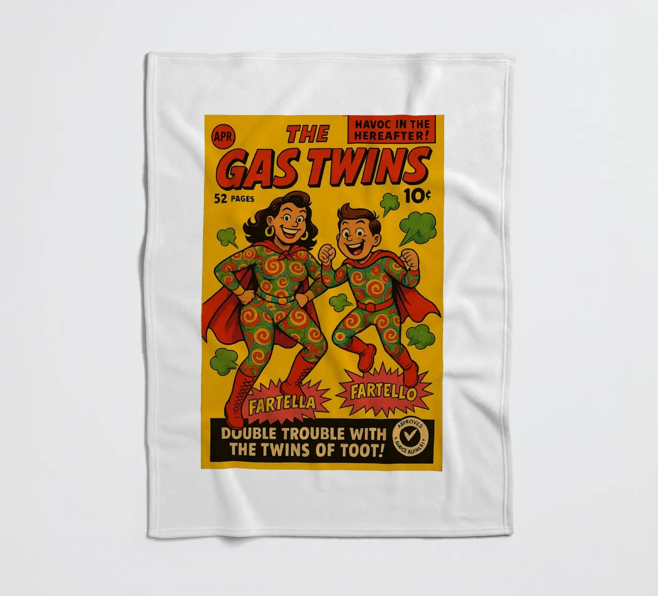 THE GAS TWINS - Fresh Supes On The Block coperta in pile da Vintage Van Gogh