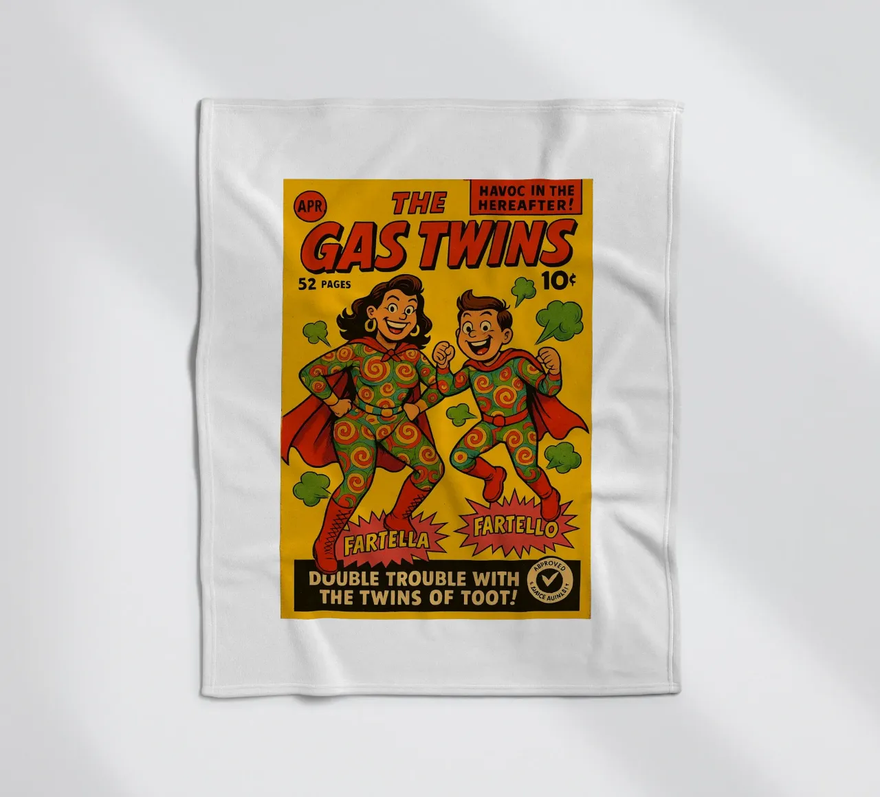 THE GAS TWINS - Fresh Supes On The Block coperta in pile da Vintage Van Gogh