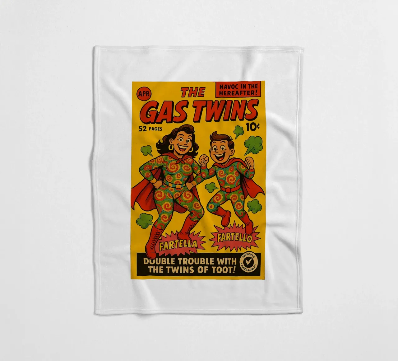 THE GAS TWINS - Fresh Supes On The Block coperta in pile da Vintage Van Gogh