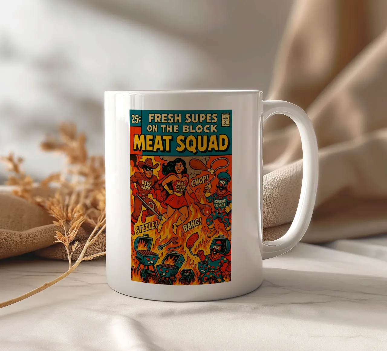 THE MEAT SQUAD - Fresh Supes On The Block tazza in ceramica da Vintage Van Gogh