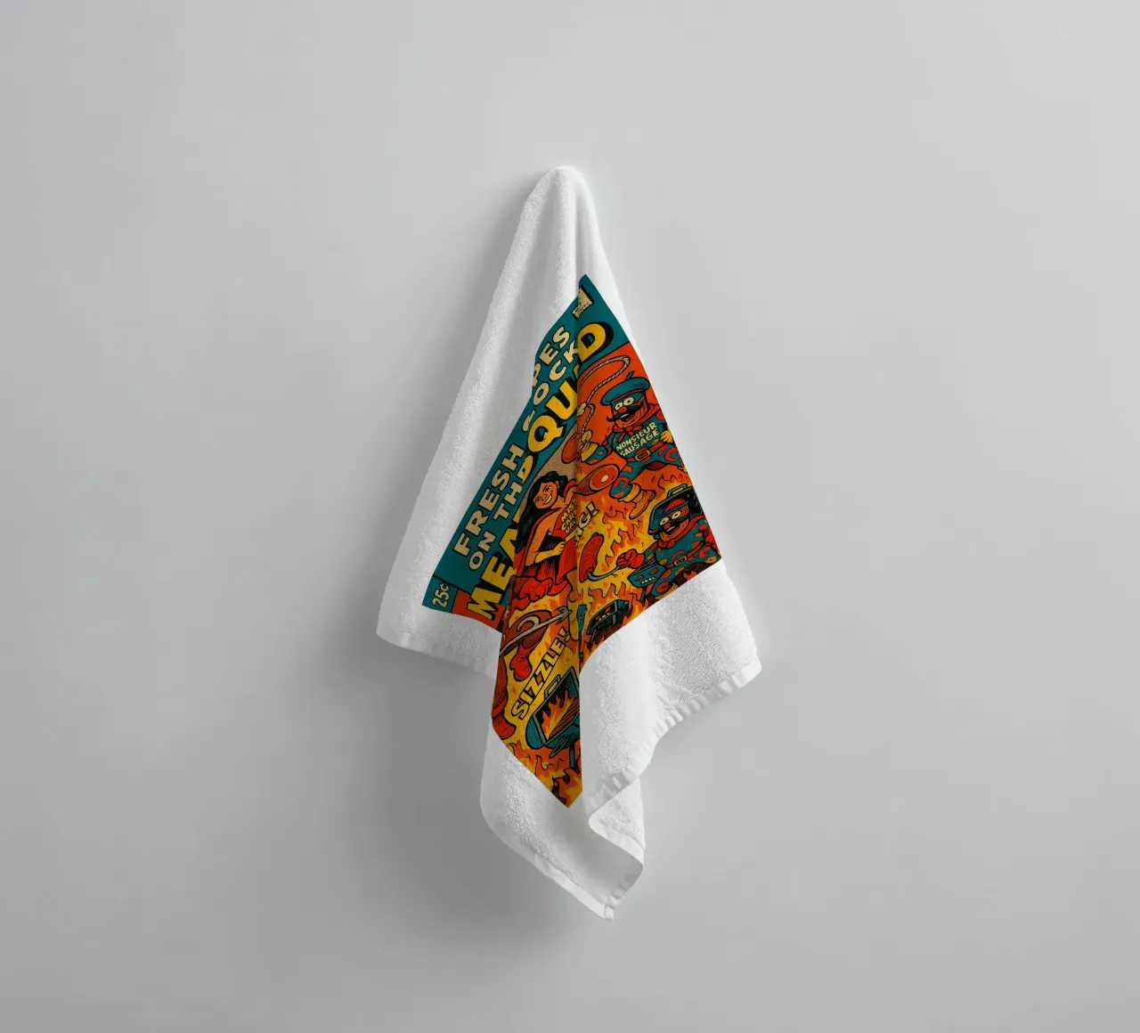 THE MEAT SQUAD - Fresh Supes On The Block asciugamano da bagno da Vintage Van Gogh