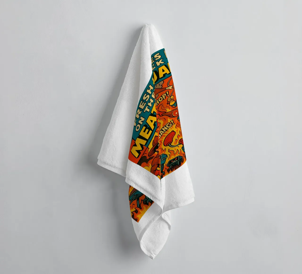 THE MEAT SQUAD - Fresh Supes On The Block asciugamano da bagno da Vintage Van Gogh