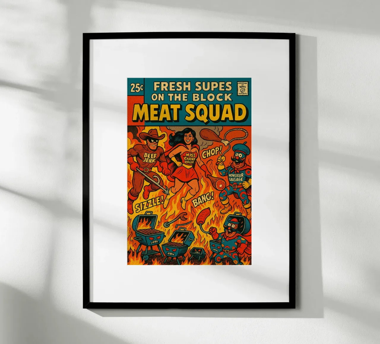 THE MEAT SQUAD - Fresh Supes On The Block carta hahnemühle da Vintage Van Gogh