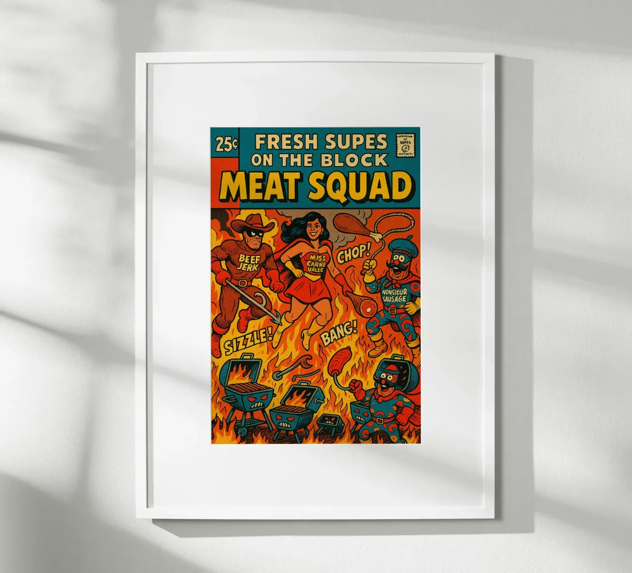 THE MEAT SQUAD - Fresh Supes On The Block carta hahnemühle da Vintage Van Gogh