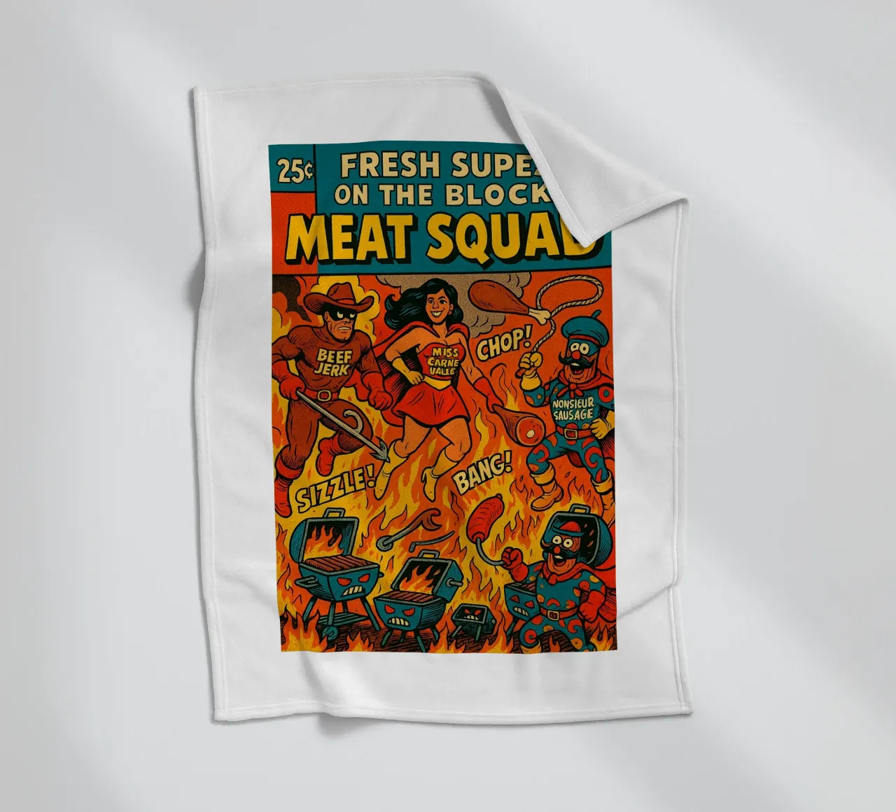 THE MEAT SQUAD - Fresh Supes On The Block coperta in pile da Vintage Van Gogh