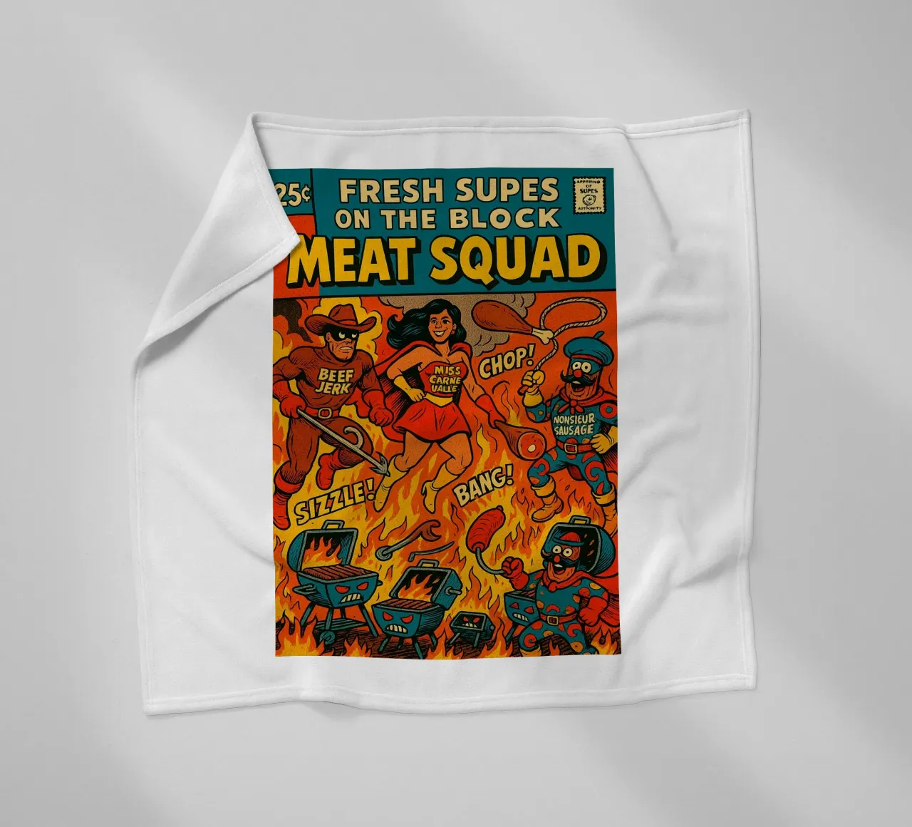 THE MEAT SQUAD - Fresh Supes On The Block coperta in pile da Vintage Van Gogh