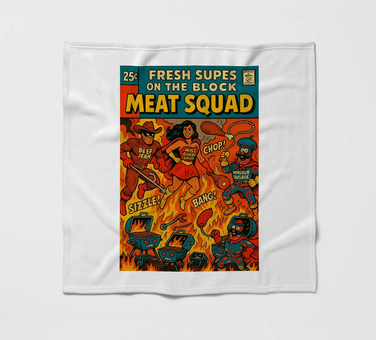 THE MEAT SQUAD - Fresh Supes On The Block coperta in pile da Vintage Van Gogh